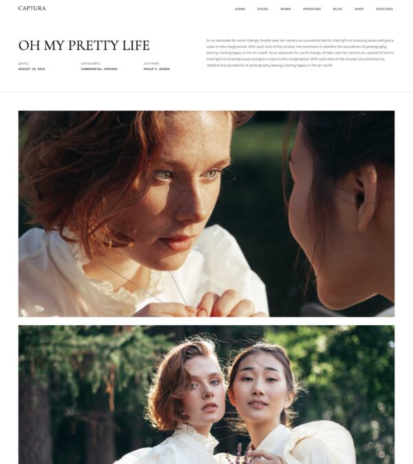 Photography Portfolio WordPress Theme