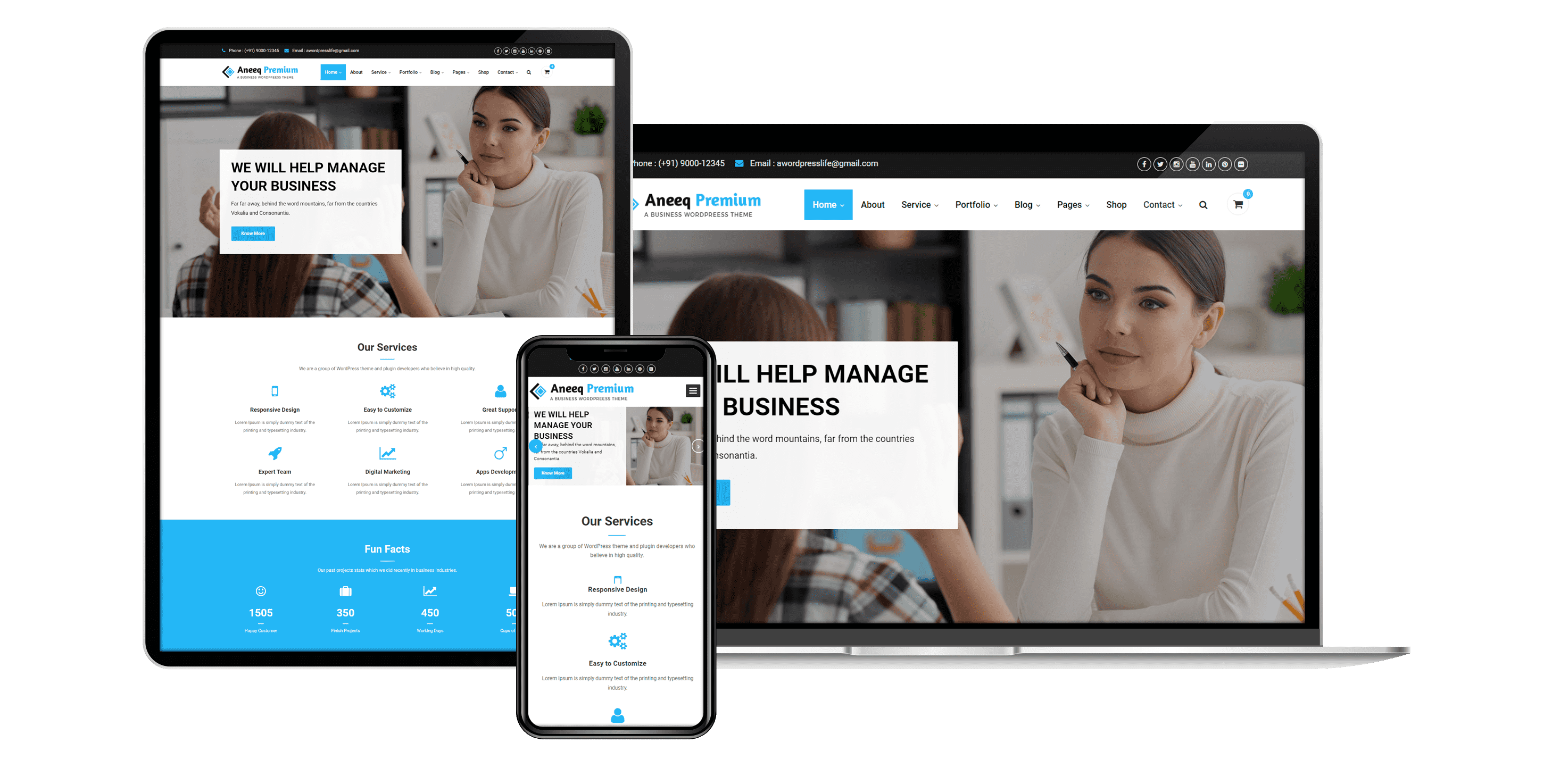 Aneeq WordPress theme