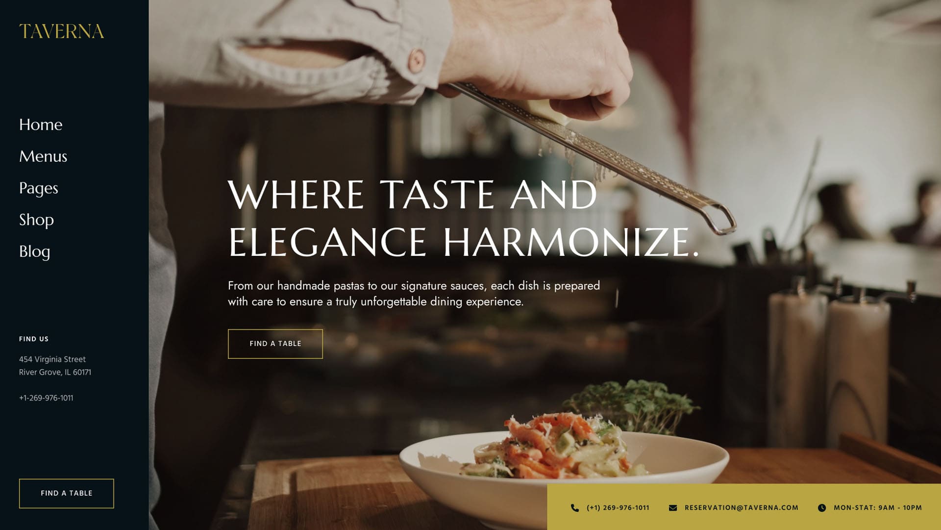 Taverna – Elegant Restaurant WordPress Theme
