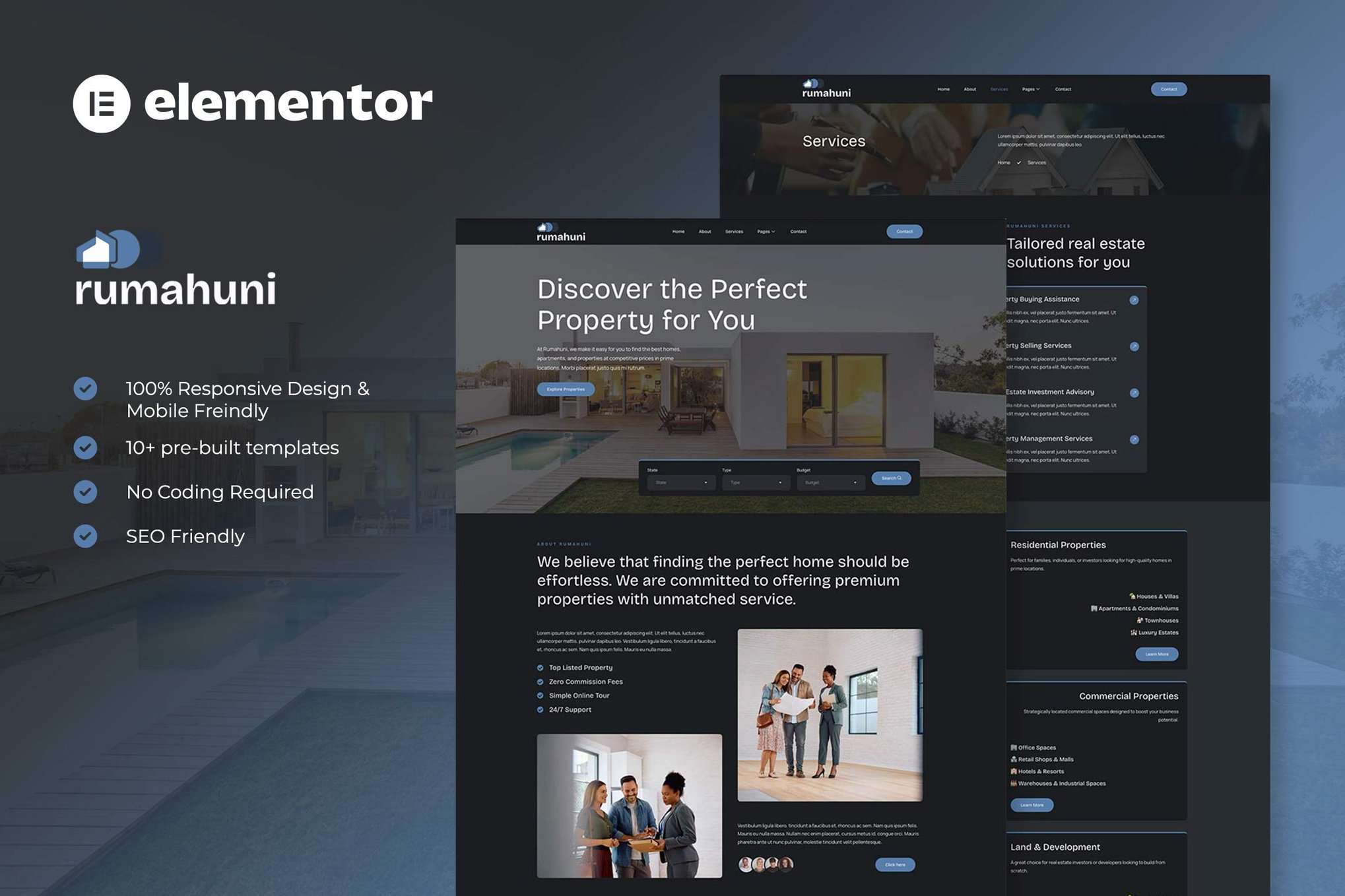 Rumahuni – Real Estate & Property Elementor