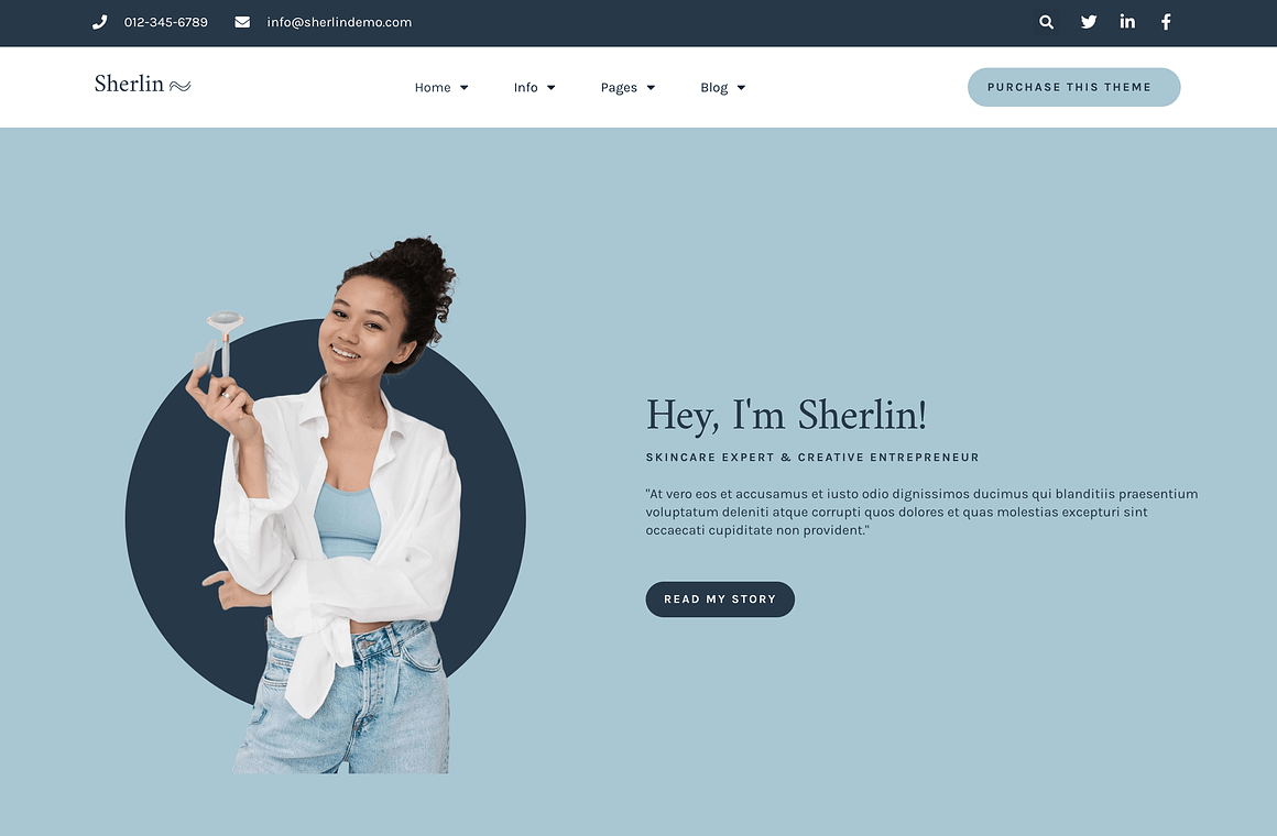 Sherlin WordPress & Elementor Theme
