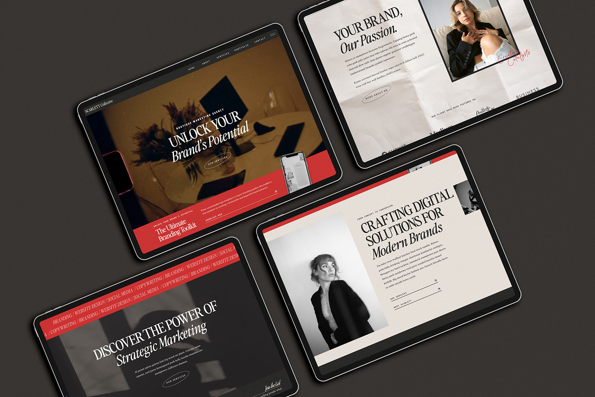 Scarlett Website Template